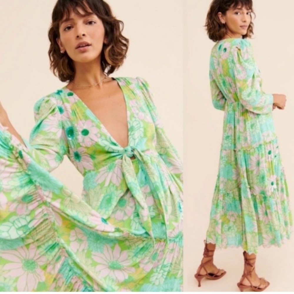 Free People HEMANT & NANDITA Nadia midi dress
